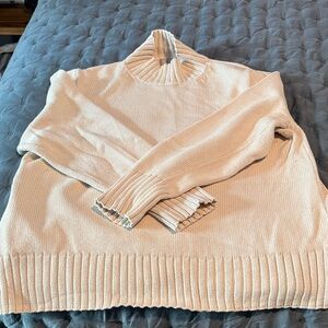 J. Crew Cream Mockneck Sweater